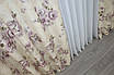 Комплект (1х2,7м) готових штор з тканини льон, колекція "Прованс", колір бежевий . Код 219ш 31-074, фото 7