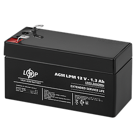 Акумулятор AGM LPM 12V - 1.3 Ah