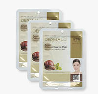 Тканевая маска для лица с муцином улитки Dermal Snail Collagen Essence Mask до 05.2026