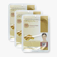 Тканевая маска для лица с коллоидным золотом Dermal Gold Collagen Essence Mask до 04.2026