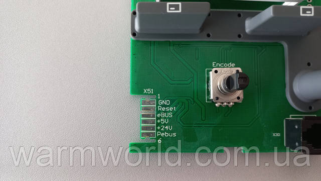 X51 GND Reset eBUS +5V +24V Pebus X51 GND Reset eBUS +5V +24V Pebus