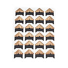 Куточки для фотографій, самоклеючі на аркуші 24 куточка Рожеве Золото КDF018, фото 2