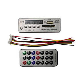 Вбудовуваний MP3 плеєр Bluetooth FM радіо USB microSD 12В