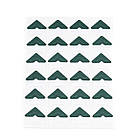 Куточки для світлин, зелені самоклейні на аркуші 24 куточки КDF044, фото 2