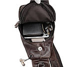 Чоловіча сумка на груди (слінг) Leather Collection (371) brown, фото 3