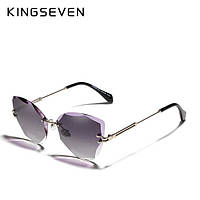 Женские градиентные солнцезащитные очки KINGSEVEN N801 Black Gradient