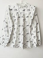 Шкільна блузка для дівчинки Mevis 4741-2 білий