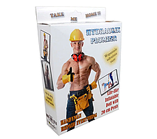 Надувна лялька чоловік-будівельник Boss Series — Plumber, зріст 160 см, господарство 20 см + чорний хід