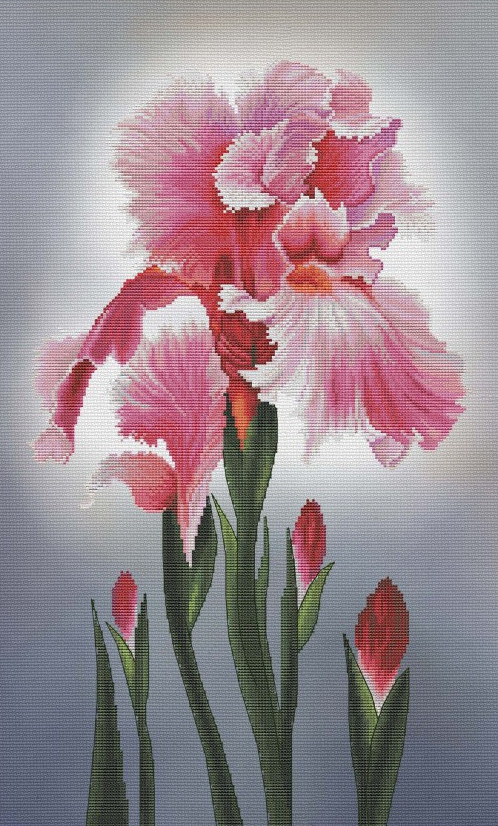 Набор для вышивки крестиком с рисунком на канве, "Улыбка весны", СР3340 ...