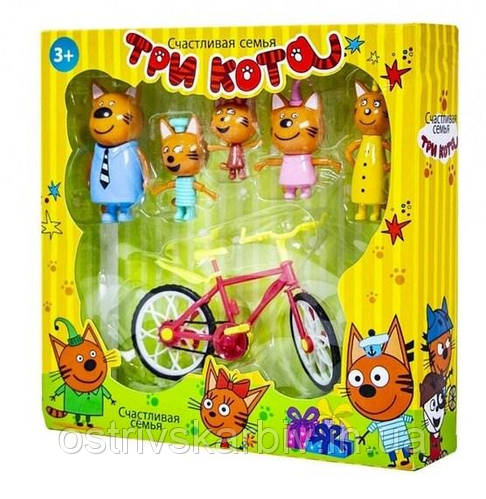 Купить Игровой набор фигурки Три кота N73, в коробке, для детей от 3 ...