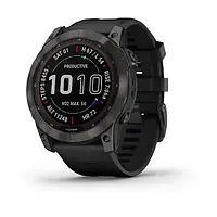 Garmin Fenix 7X Pro Sapphire Solar Slate Grey Titanium with Black Band (010-02778-11) НОВЫЙ!!!