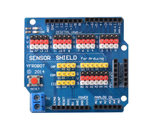 Плата розширення шилд для під'єднання датчиків білд Arduino UNO R3для Arduino UNO R3 V5.0