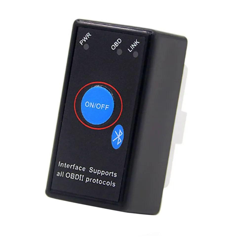OBD2 авто діагностичний інструмент ELM327 V1.5 button.  Bluetooth