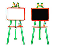 Дошка для малювання магнітна 013777/5 мольберт жовтогарячо-фіолетовий