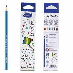 Олівці кольорові Acmeliae, трикутні 6 кол. 9402-6