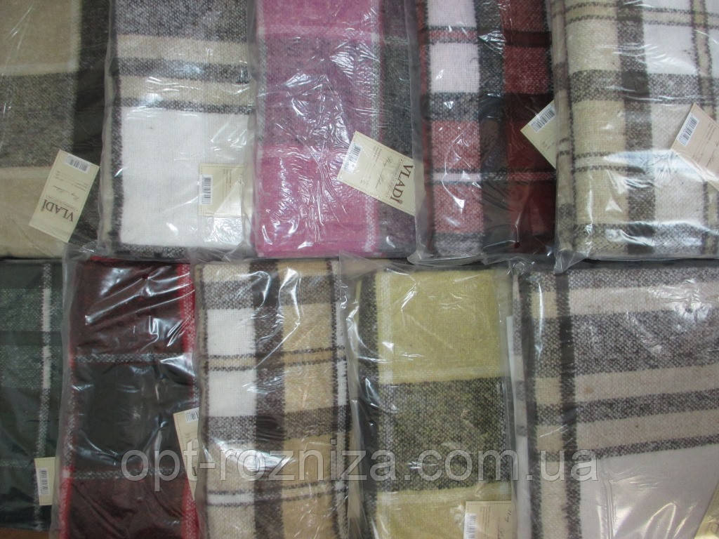 Вовняні пледи в карту, фото 1