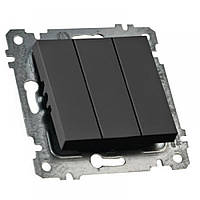 МЕXАНІЗМ ВИМИКАЧА 3 КЛ, 10А, RITA, MUTLUSAN, ЧОРНИЙ