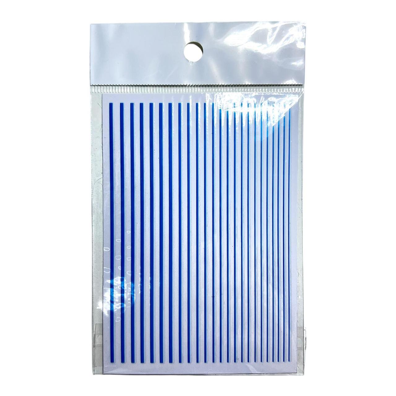 Гнучка стрічка для дизайну нігтів блакитна