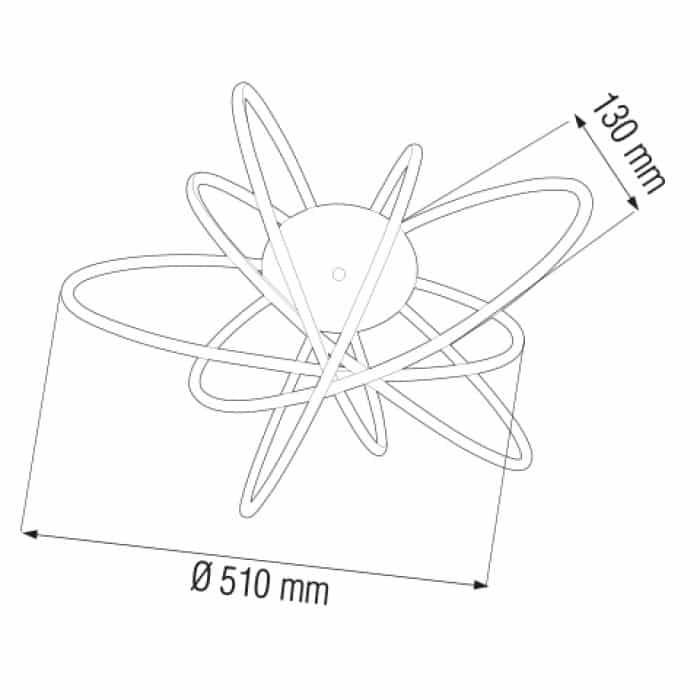 Світлодіодна люстра GENESIS 100W HOROZ ELECTRIC 019-036-0100-010