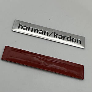 Емблема шильдик Harman Kardon 60 мм 12 мм хром