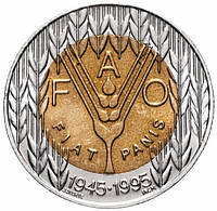 Португалія — Португалія 100 ескудо, 1995 50 років харчової програми ФАО No1066