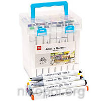 Набір скетч-маркерів 48 кольорів Art Market ZS-222, у пластиковому боксі