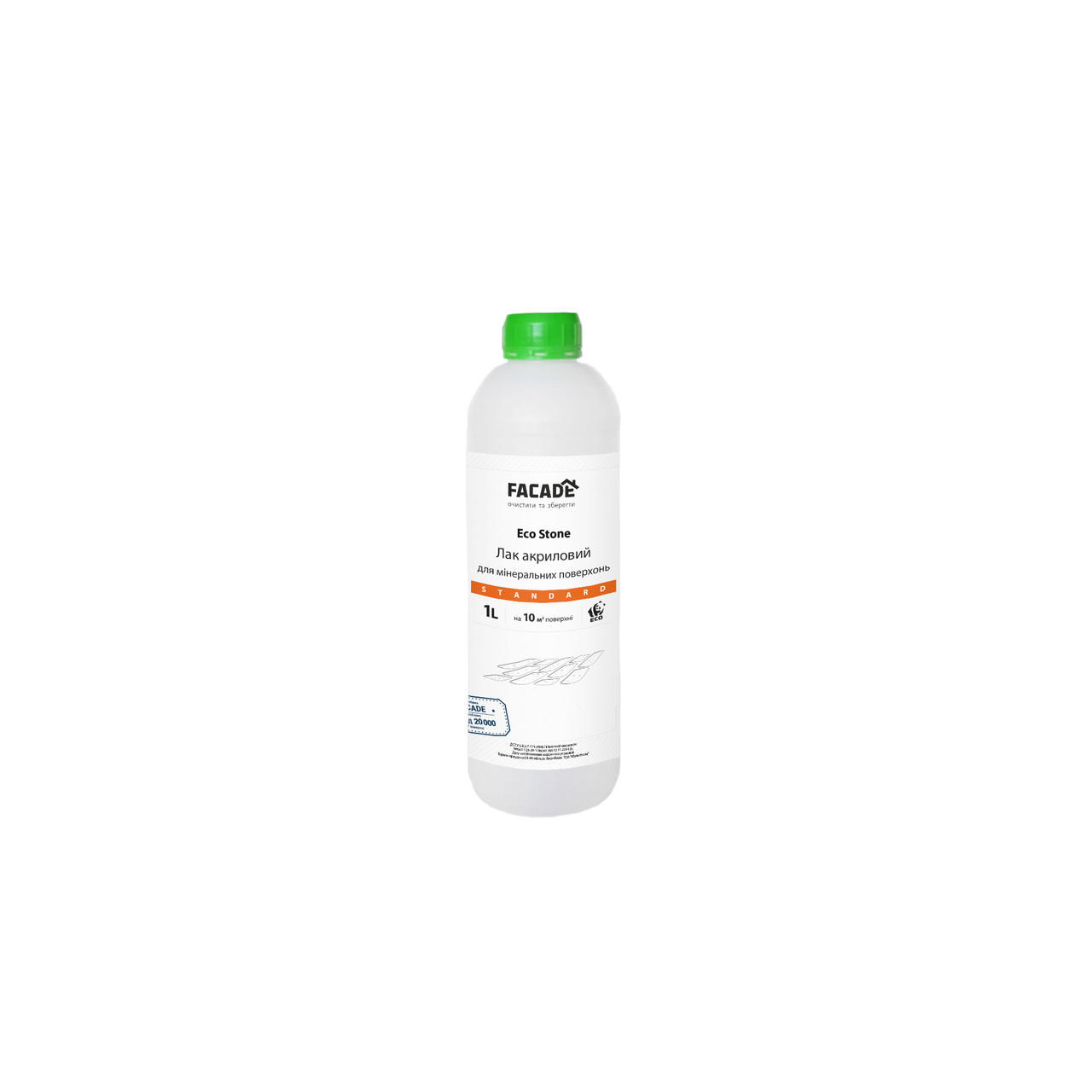 Лак акриловий для мінеральних поверхонь EcoStone Standard, 1 л