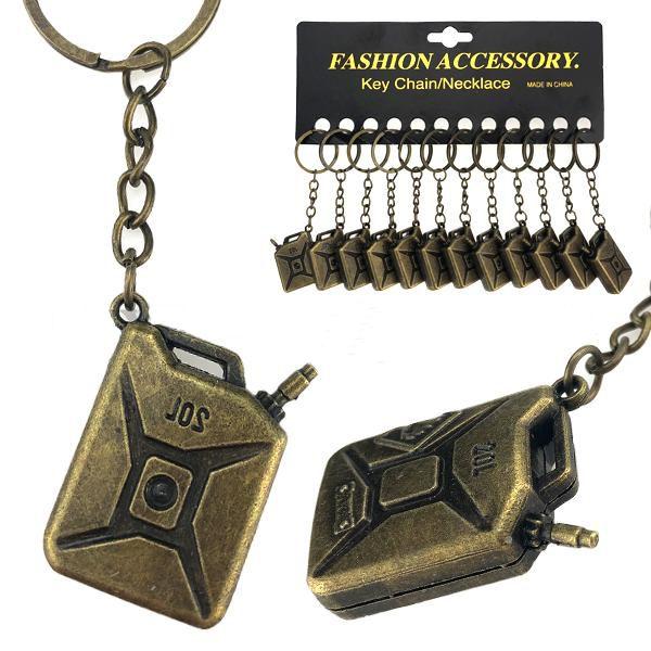 Брелок металевий чоловічій Каністра 12 шт, фото 1