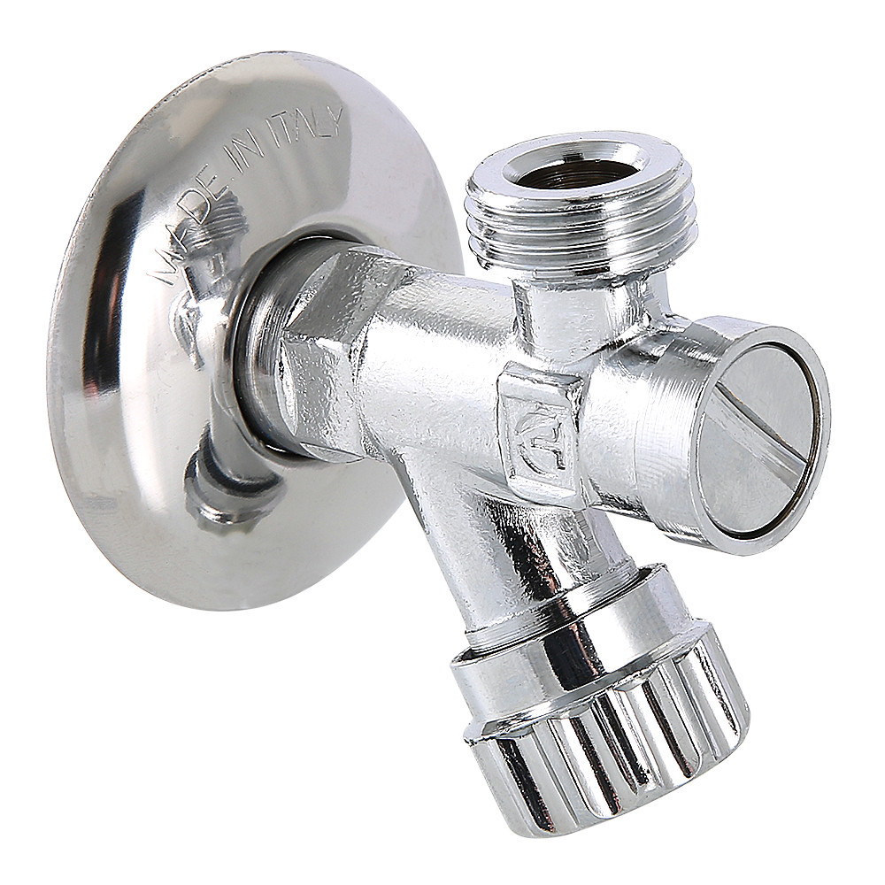 Кран кутовий для сантехприладів Valtec DN 1/2"х1/2" з фільтром (Італія) VT.282.GBC.0404