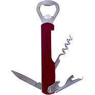 Кольорова відкривалка зі штопором та ножем 19*1,5*4 см X3-70 в упаковці 4 шт, фото 2