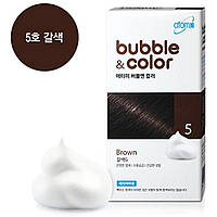 Фарба-мусс для волосся Атомі / Atomy Bubble & Color 5 G Brown ATOMY