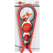 Пластикова відкривачка для євро кришок кришок на банках та пляшках 23*9*2 см D7/5/4/3см В002 в упаковці 2 шт, фото 3