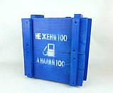 Подарунковий набір для спиртного "Золота Каністра" у дерев'яному ящику - оригінальний подарунок для чоловіка, фото 6