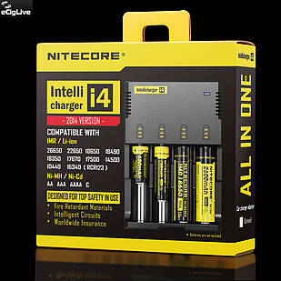 Універсальний зарядний пристрій Nitecore Intellicharger i4 Original