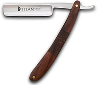 Бритва опасная клинковая Titan с титановым лезвием Классическая Набор для бритья