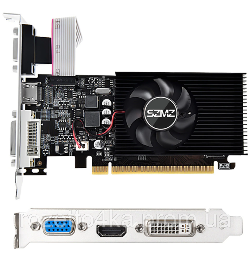 Видеокарта GeForce GT730 4GB DDR3 128bit VGA DVI HDMI Низкопрофильная - фото 5 - id-p1897542511