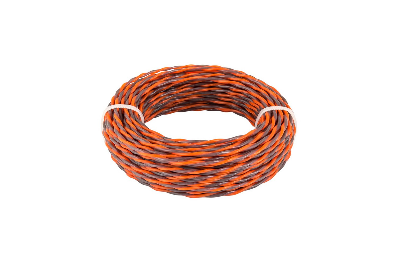 Лісочка для тріммера безшумна MASTERTOOL SPIRAL 2.70 мм 15 м двоколірна 19-1627, фото 1