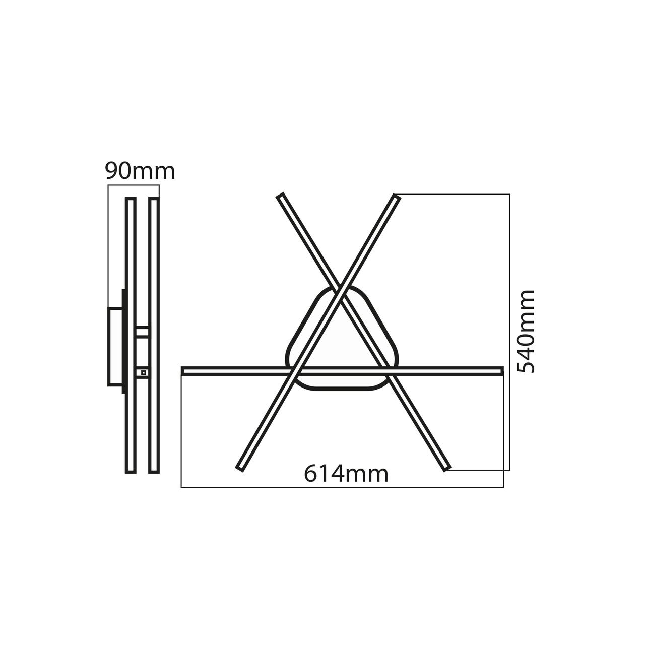 Світлодіодна люстра TROYA 24W 4000K хром HOROZ ELECTRIC 019-058-0024-010, фото 1