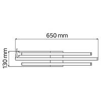 Світлодіодна люстра LIBERTY 30W 4000K хром HOROZ ELECTRIC 019-054-0030-010