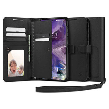 Книжка-Чохол Spigen для Samsung Galaxy S23 - Wallet S Plus, Black (‎ACS05723)