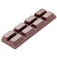 Форма для шоколада "Плитка" 7 шт. прозрачный L 93 мм W 32 мм H 10 мм V 21 мл серия BARS Chocolate World