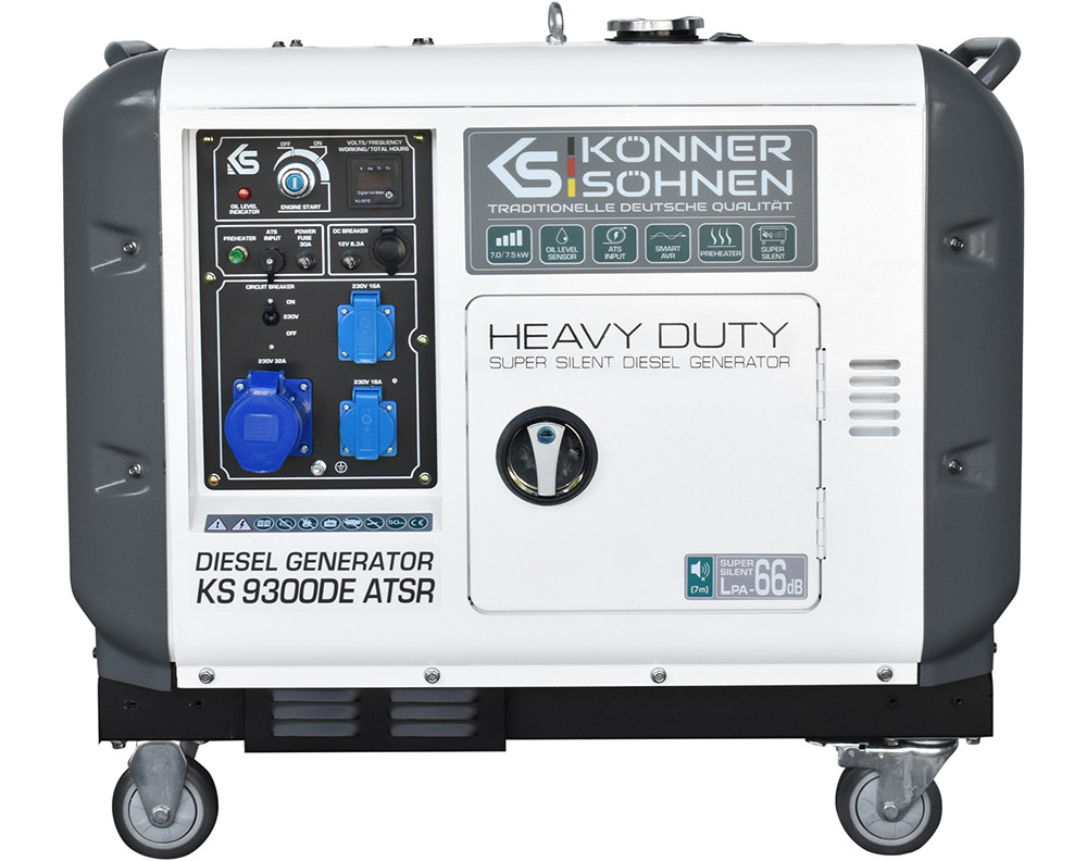 Дизельний генератор Könner & Söhnen KS 9300DE ATSR (6.5 кВт)