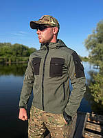 Куртка тактическая WindStopper Soft Shell Олива Тактическая куртка софтшелл олива с капюшоном