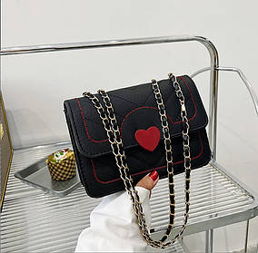 Елегантна сумка скриня на ланцюжку Серце