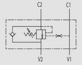 Гідросхема клапана VBCD 3/8" SE-A