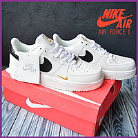 Мужские демисезонные кроссовки Nike Air Force 1 белые для прогулок