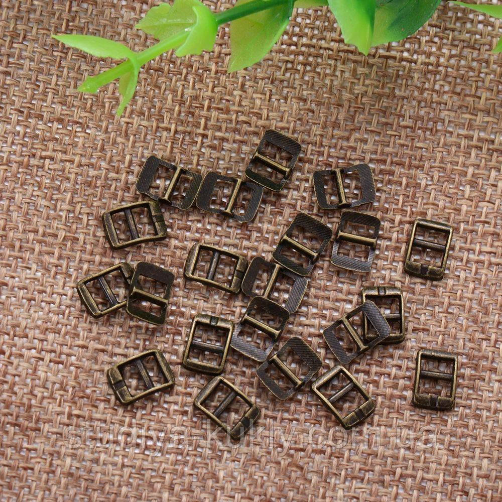 Пряжка, колір - бронза, 5*8 мм №9, фото 1