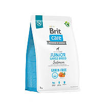 Сухой корм Brit Care Junior Dog Grain-free Junior Large Breed для щенков и молодых собак крупных пород 3 кг