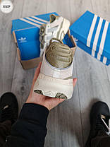 Чоловічі Кросівки Adidas Niteball White Olive / Адідас Найтбал Білі з Оливковим, фото 5