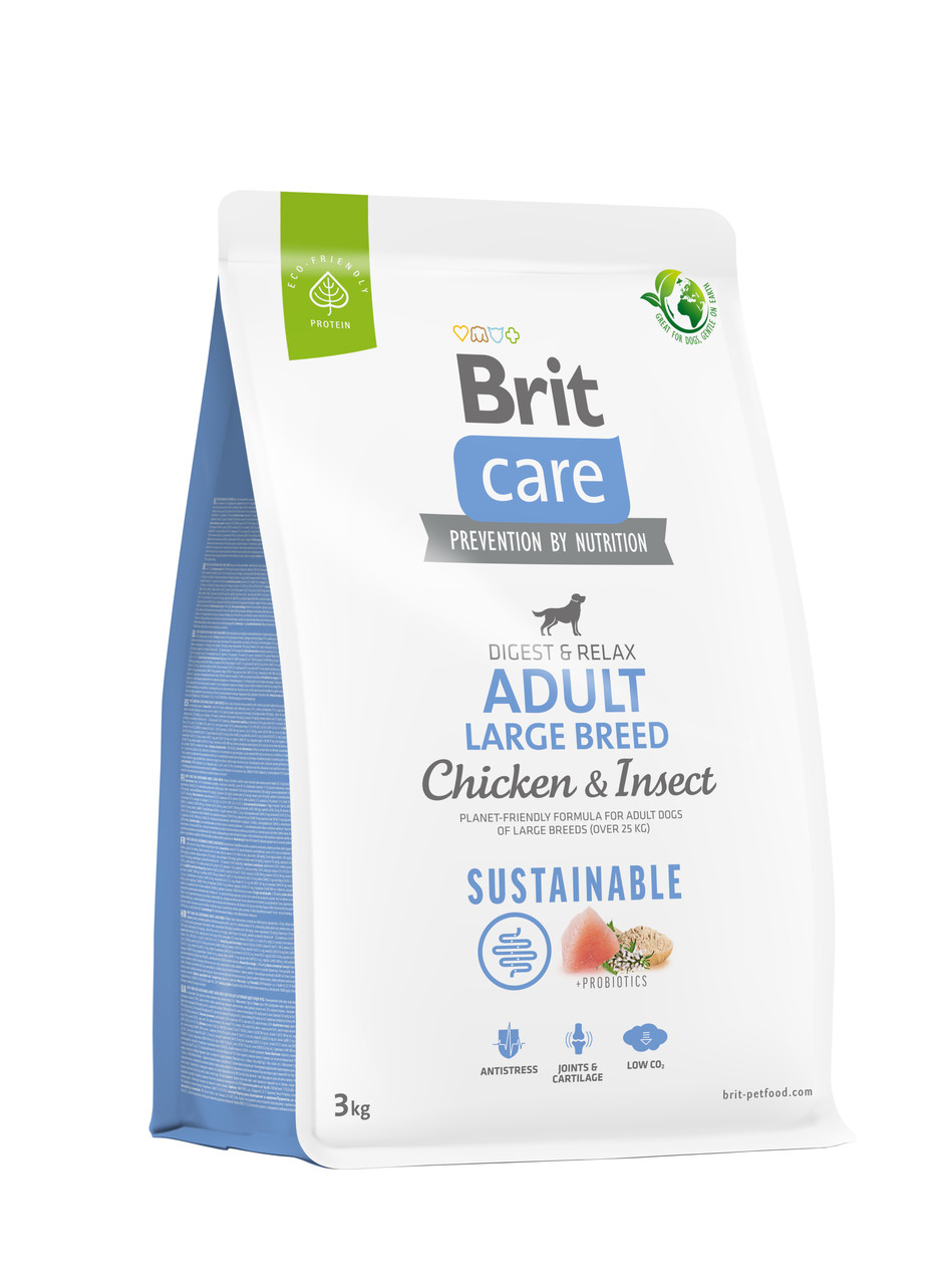 Сухий корм для собак великих порід Brit Care Dog Sustainable Adult Large Breed - 3 кг